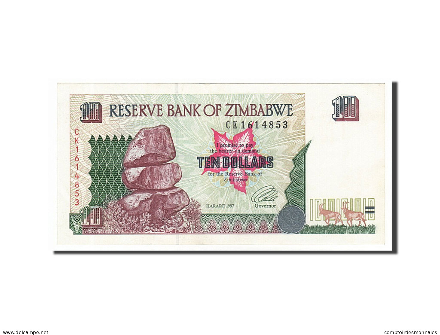 Billet, Zimbabwe, 10 Dollars, 1997, SUP+ - Zimbabwe