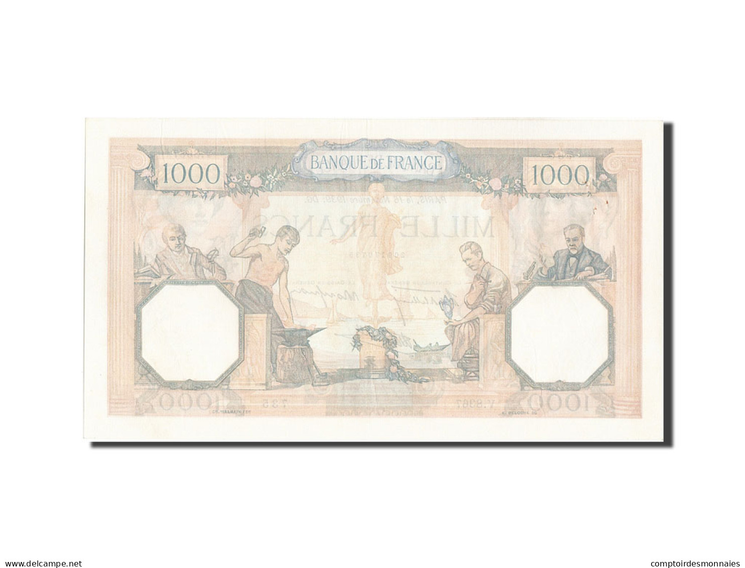 Billet, France, 500 Francs, 1 000 F 1927-1940 ''Cérès Et Mercure'', 1939 - 1 000 F 1927-1940 ''Cérès Et Mercure''