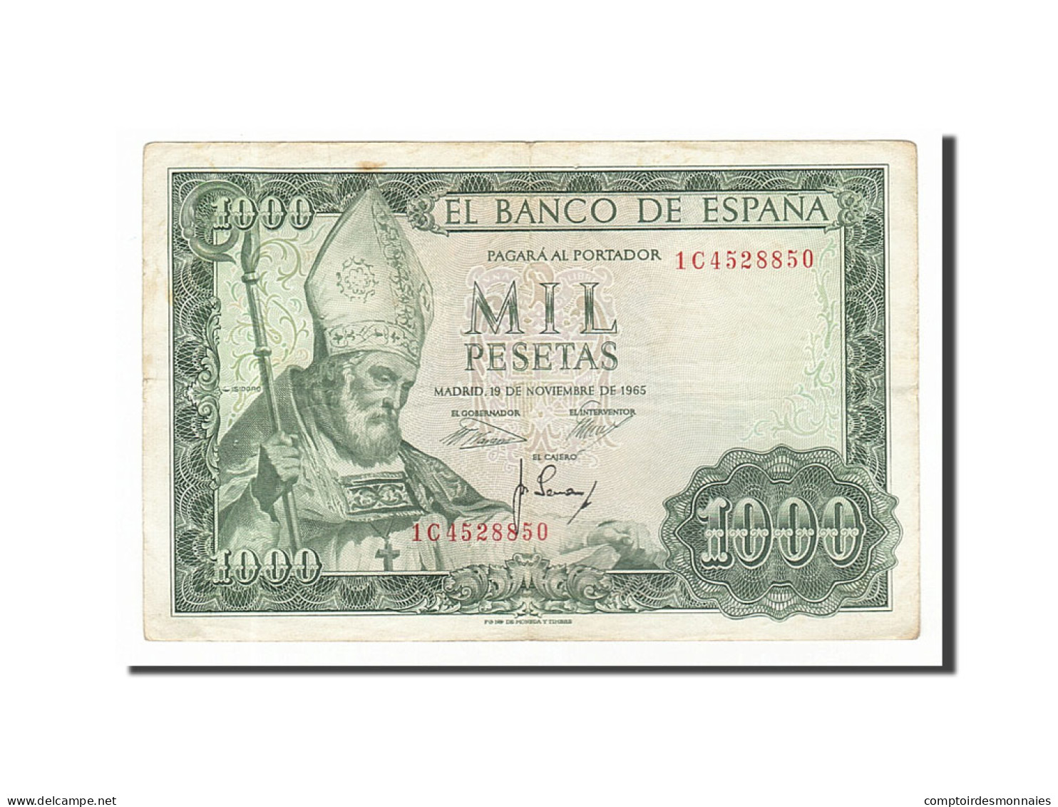 Billet, Espagne, 1000 Pesetas, 1965, 1965-11-19, TTB - 1000 Peseten