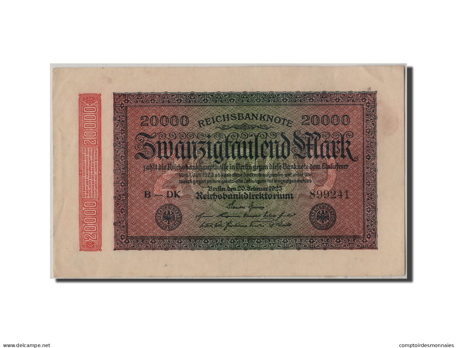[#305198] Allemagne, 20 000 Mark Type 1923 2nd Issue - 20000 Mark