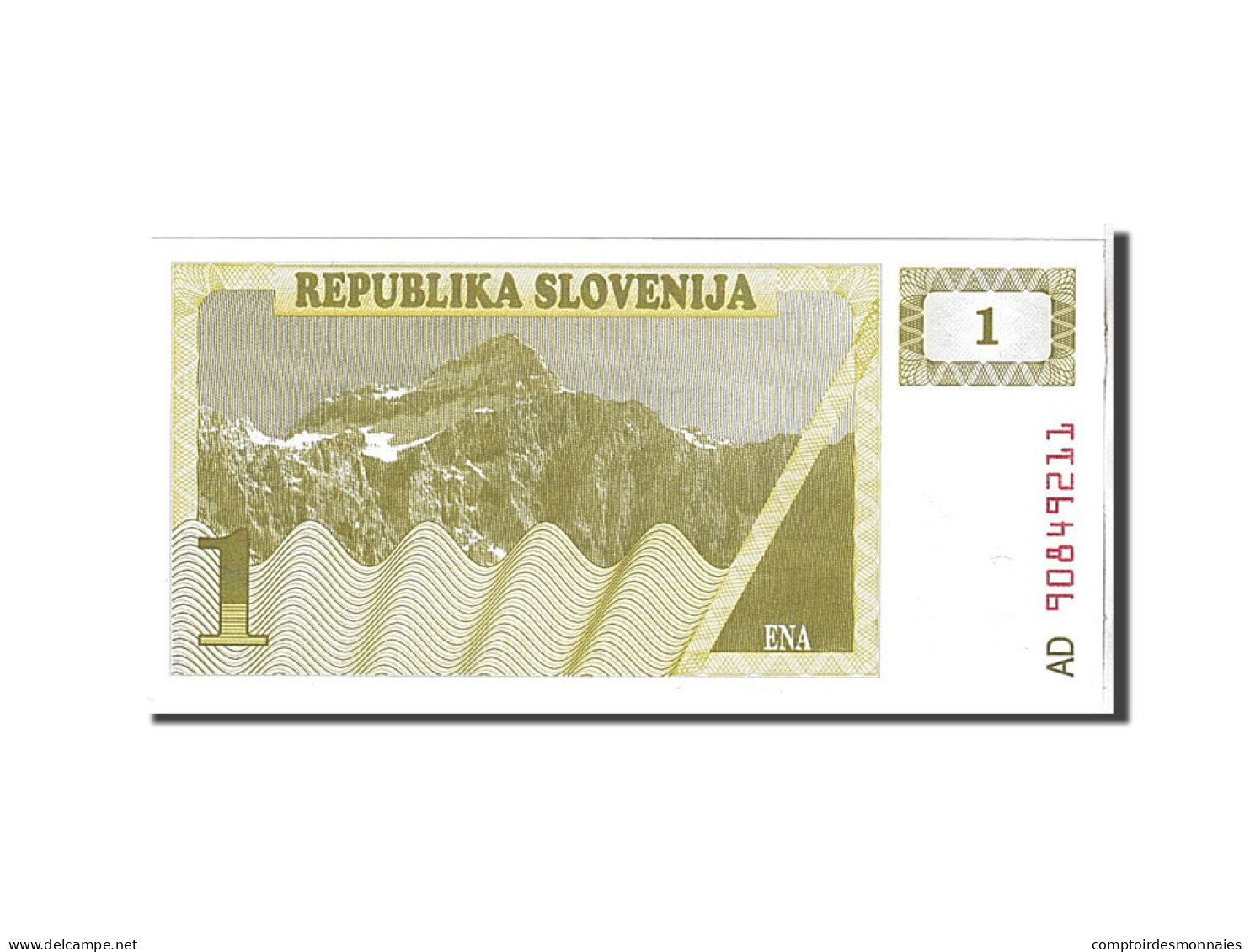 Billet, Slovénie, 1 (Tolar), 1990, NEUF - Slovénie