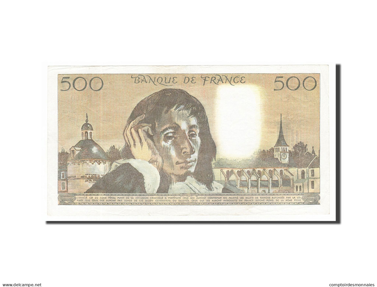 Billet, France, 500 Francs, 500 F 1968-1993 ''Pascal'', 1983, 1983-01-06, TTB+ - 500 F 1968-1993 ''Pascal''