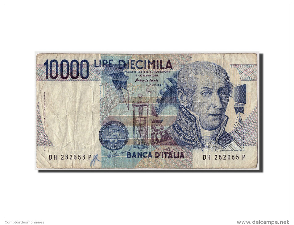 [#306252] Italie, 10 000 Lire Type A. Volta - 10.000 Lire