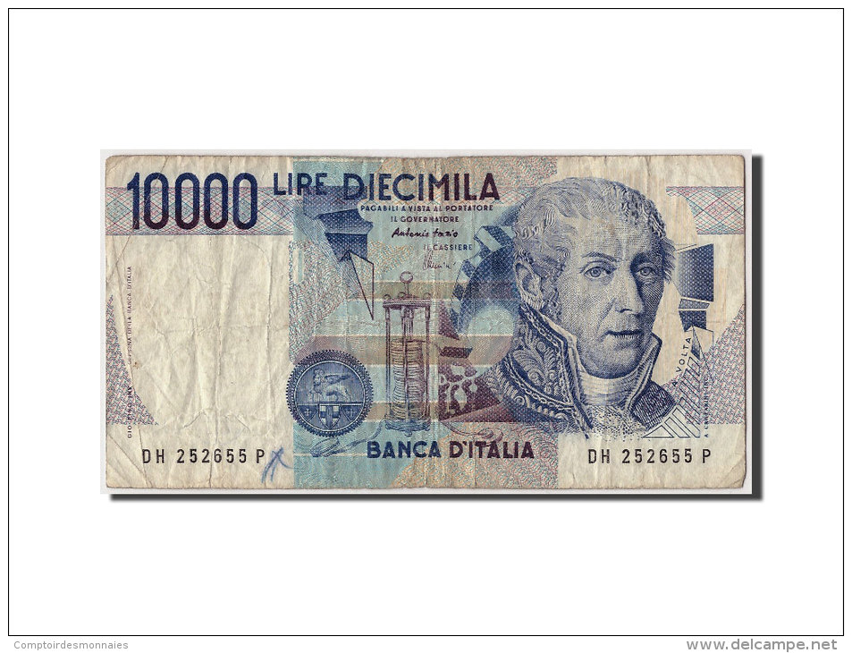 [#306252] Italie, 10 000 Lire Type A. Volta - 10000 Lire