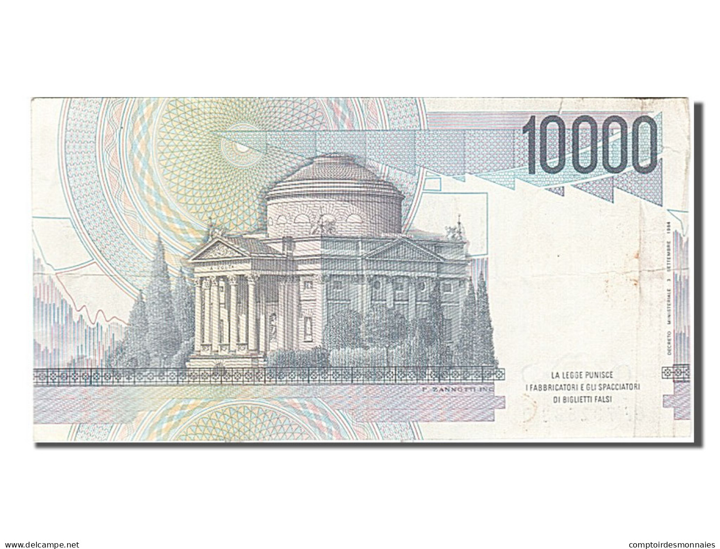 Billet, Italie, 10,000 Lire, 1984, 1984-09-03, TB+ - 10000 Lire