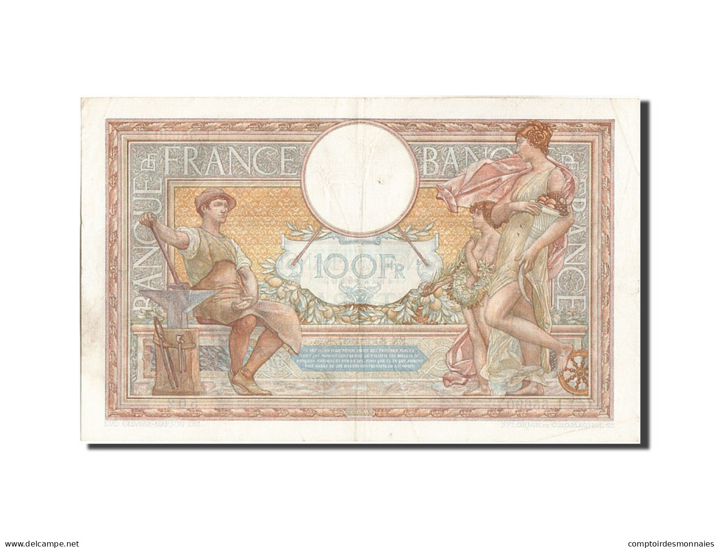 Billet, France, 100 Francs, 100 F 1908-1939 ''Luc Olivier Merson'', 1937 - 100 F 1908-1939 ''Luc Olivier Merson''