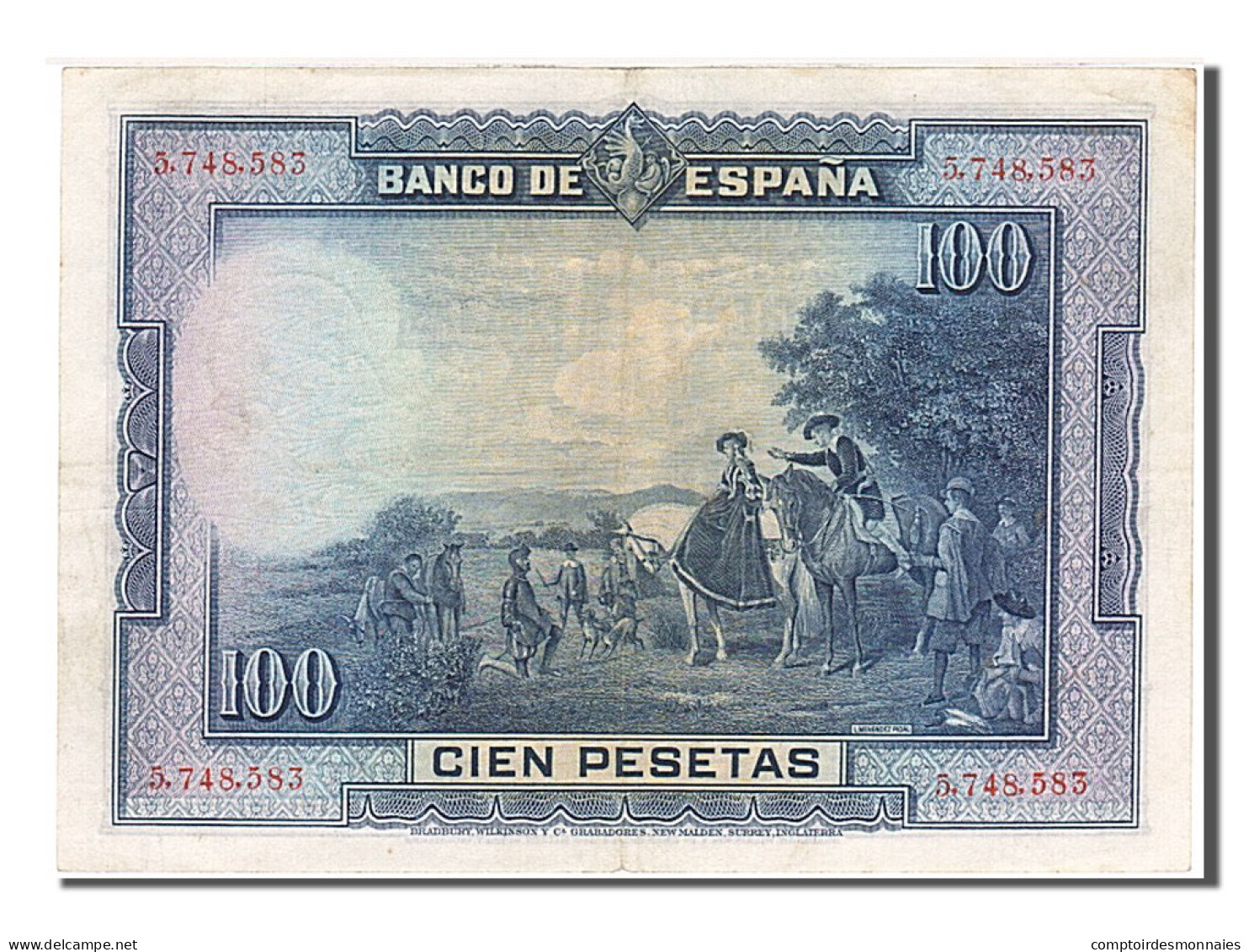 Billet, Espagne, 100 Pesetas, 1928, 1928-08-15, SUP - 100 Pesetas