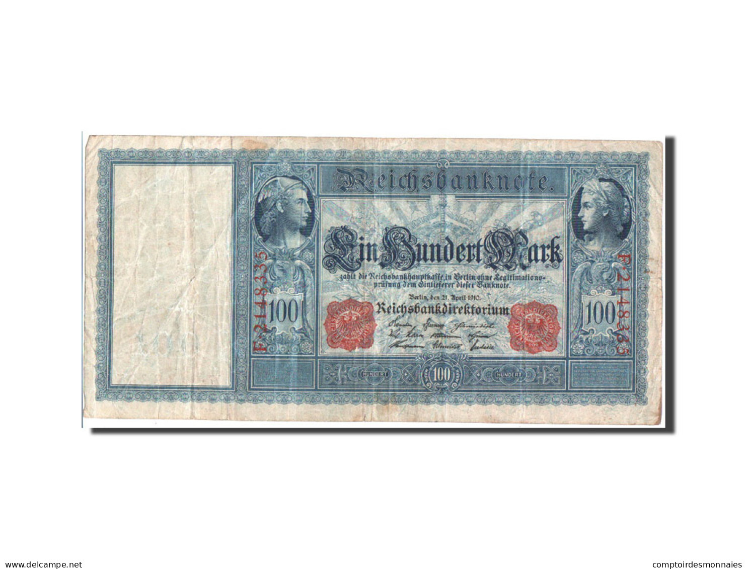 Billet, Allemagne, 100 Mark, 1910, TB+ - 100 Mark