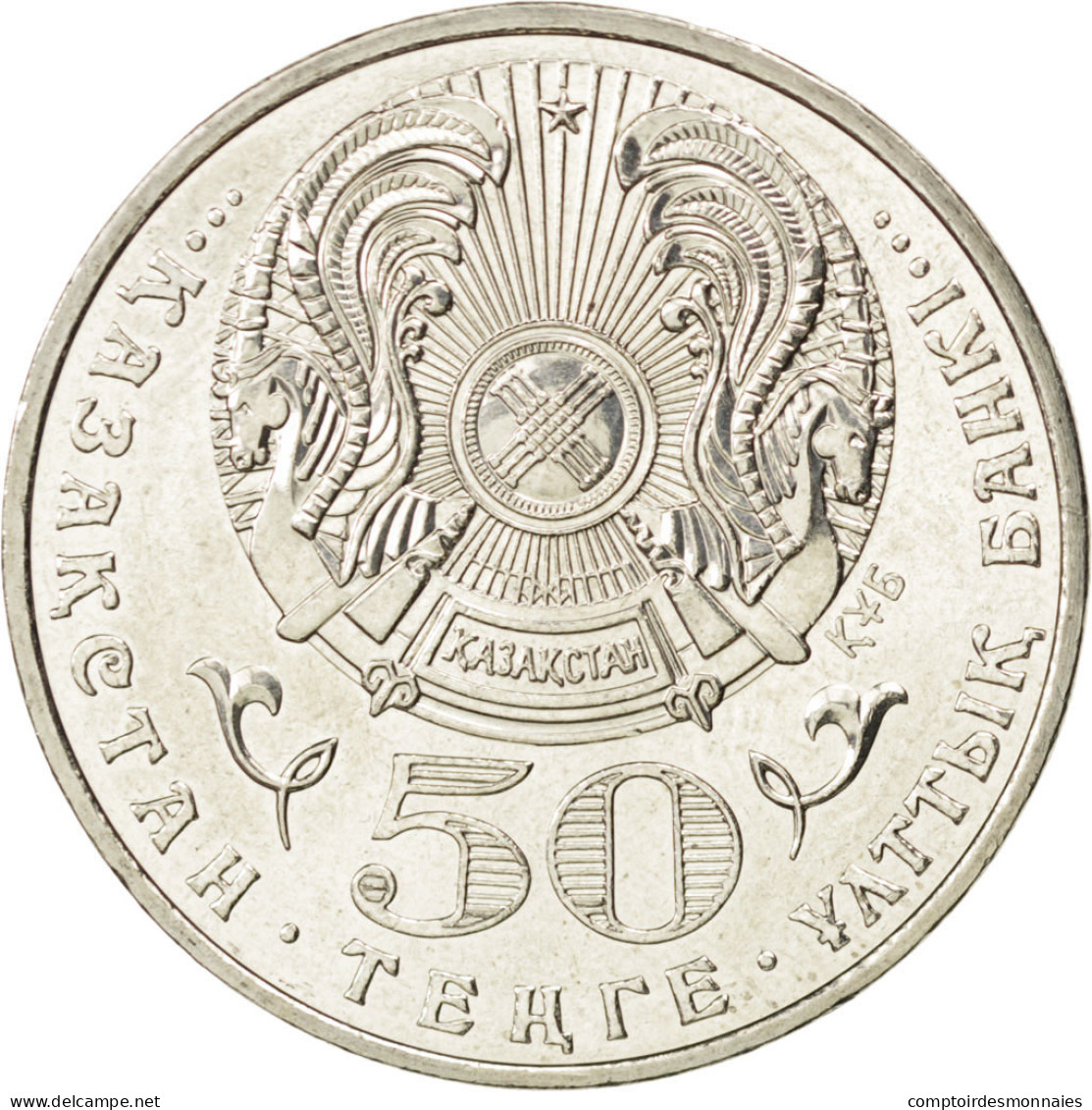 Monnaie, Kazakhstan, 50 Tenge, 2008, SPL, Copper-nickel, KM:170 - Kazakhstan