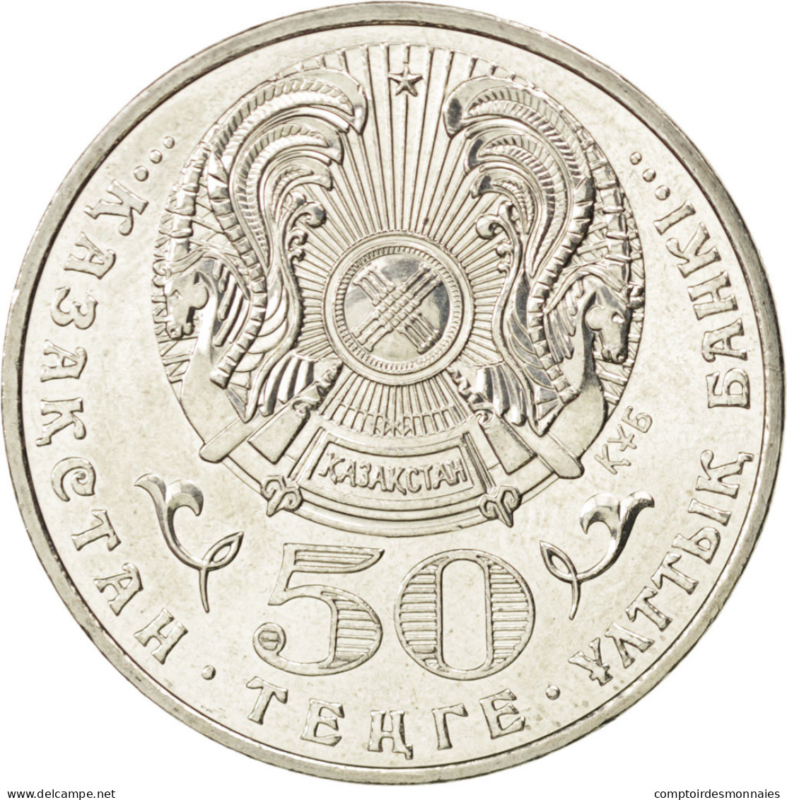 Monnaie, Kazakhstan, 50 Tenge, 2008, SPL, Copper-nickel, KM:170 - Kazakistan