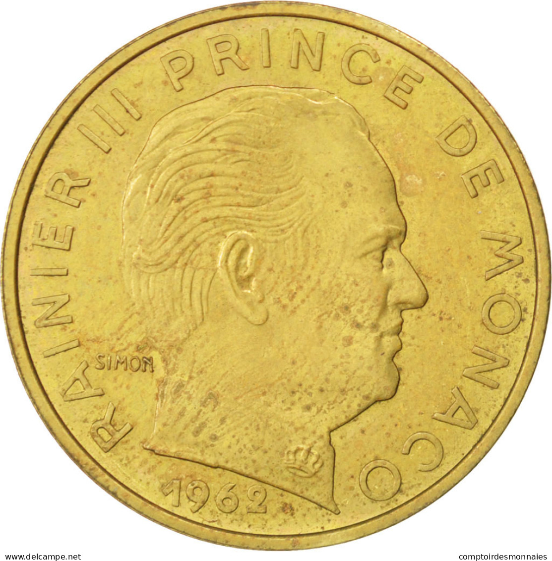 Monnaie, Monaco, 20 Centimes, 1962, TTB+, Cupro-Aluminium, KM:E46, Gadoury:147 - 1960-2001 Nieuwe Frank