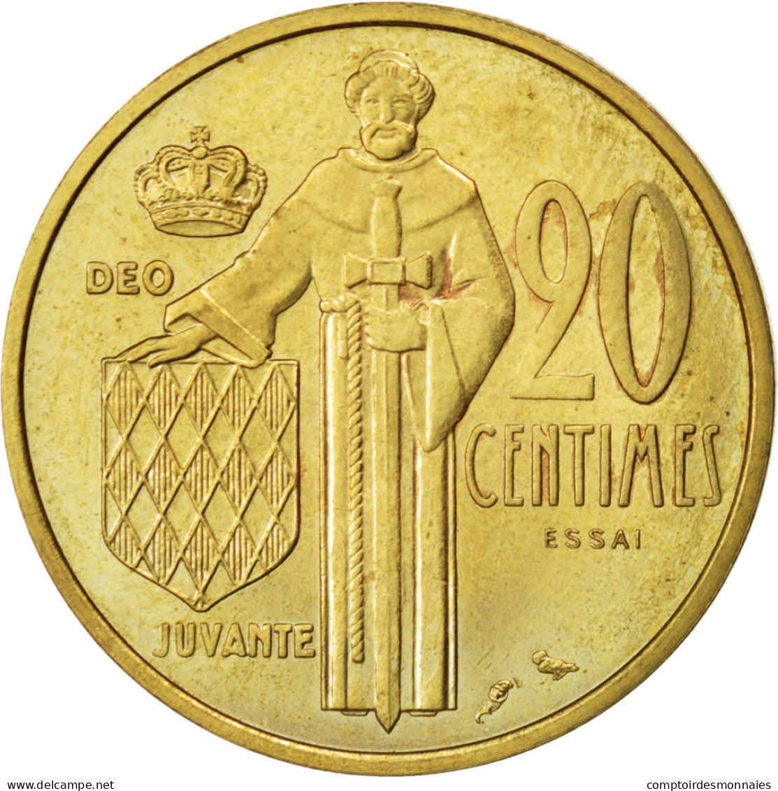 Monnaie, Monaco, 20 Centimes, 1962, TTB+, Cupro-Aluminium, KM:E46, Gadoury:147 - 1960-2001 Francos Nuevos