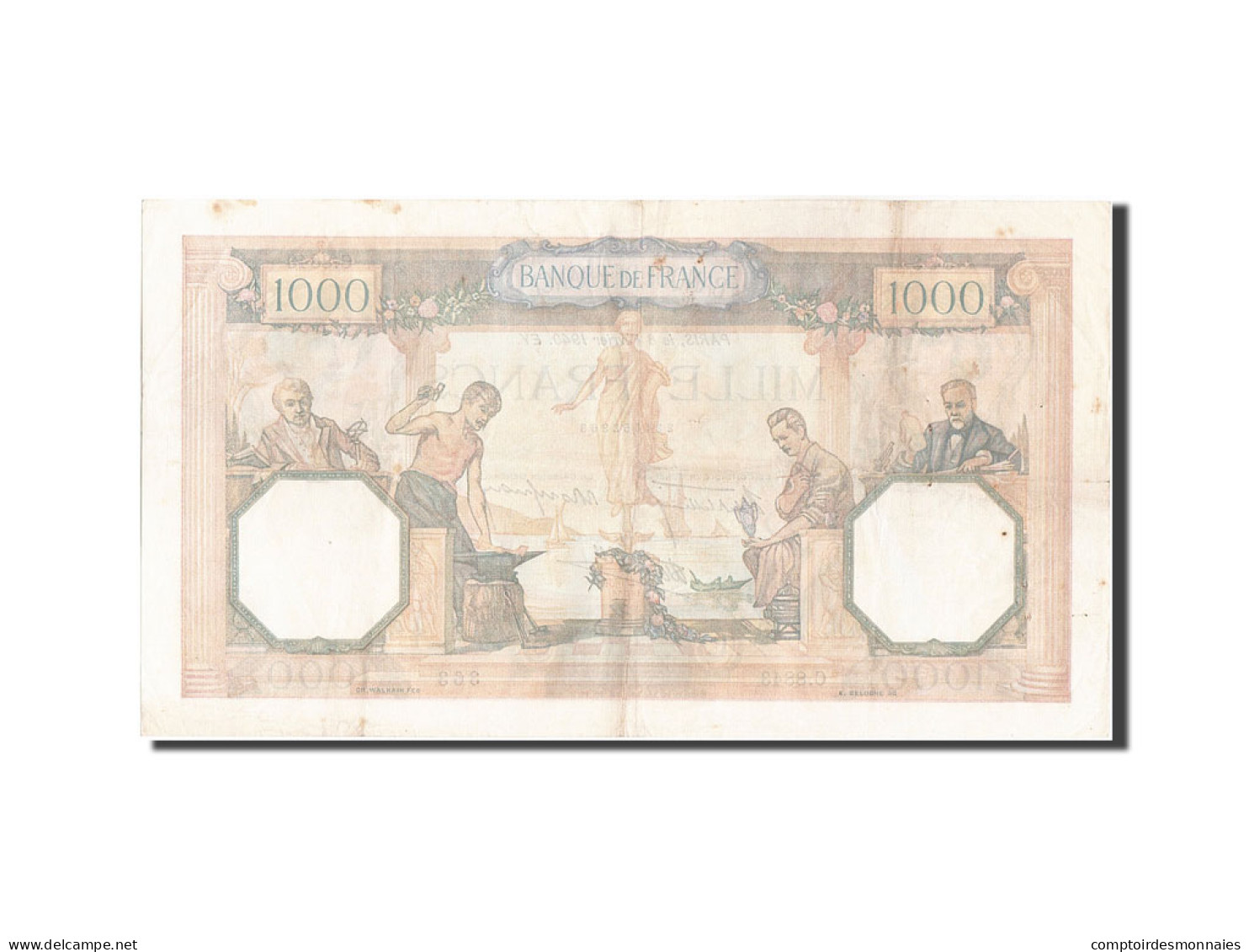 Billet, France, 1000 Francs, 1 000 F 1927-1940 ''Cérès Et Mercure'', 1940 - 1 000 F 1927-1940 ''Cérès E Mercure''