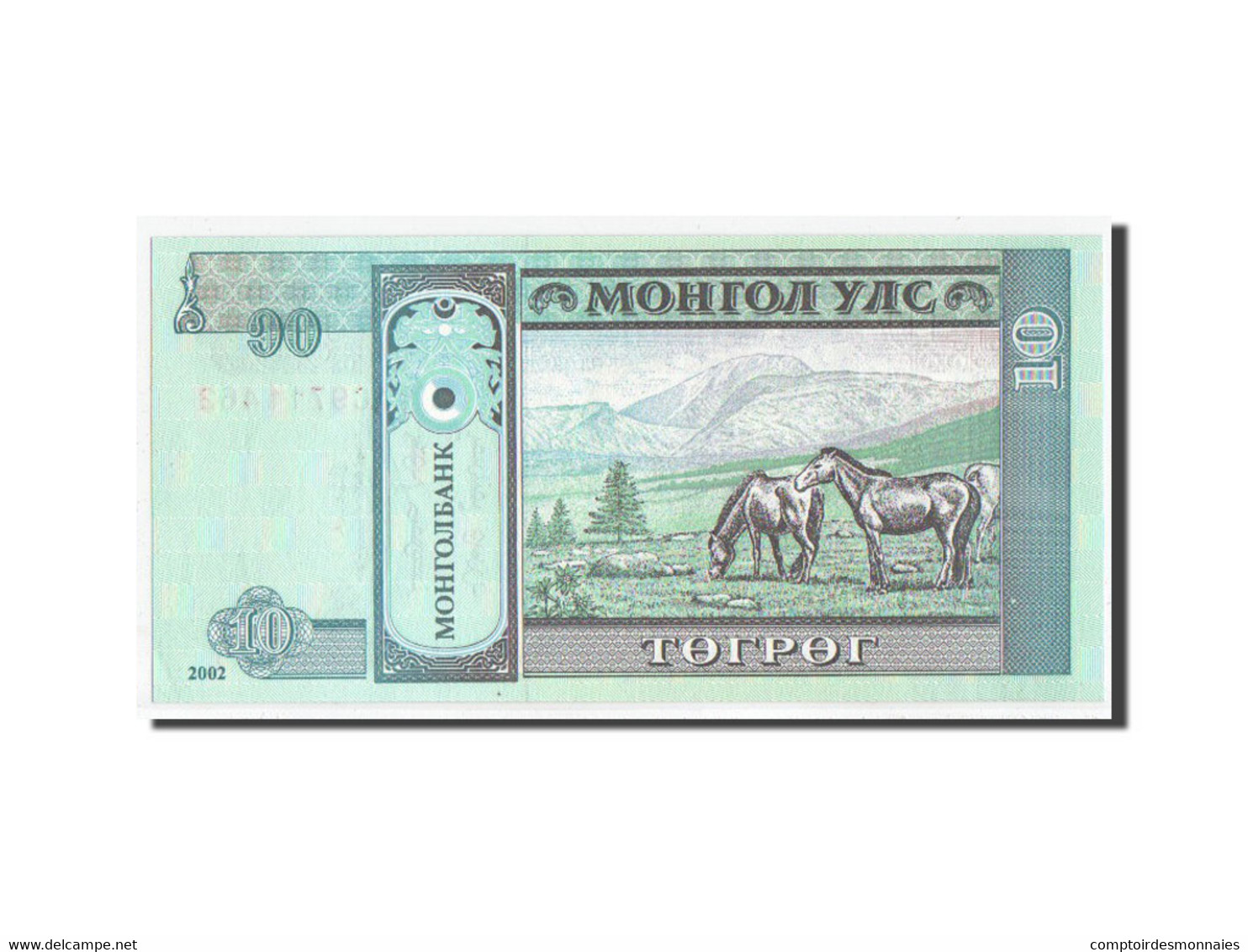 Billet, Mongolie, 10 Tugrik, SPL+ - Mongolia