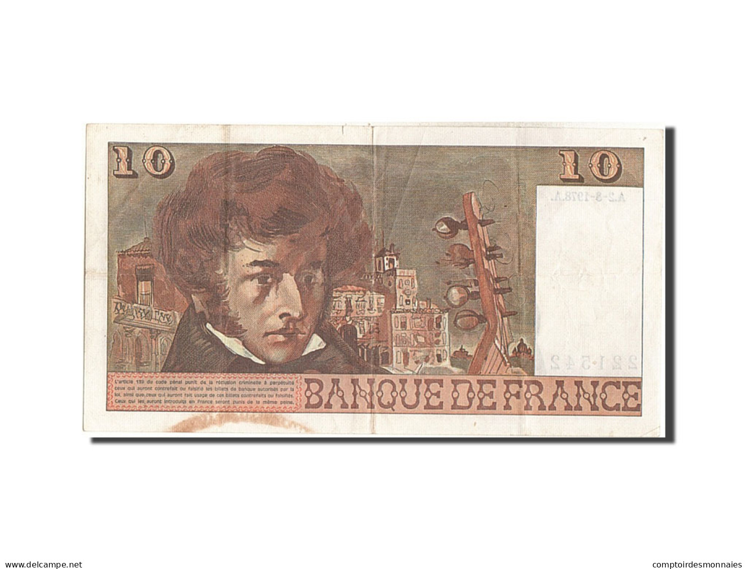 Billet, France, 10 Francs, 10 F 1972-1978 ''Berlioz'', 1978, 1978-03-02, TB+ - 10 F 1972-1978 ''Berlioz''