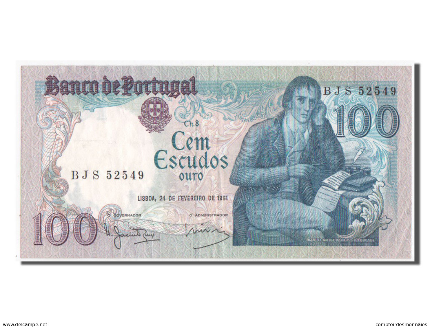 Billet, Portugal, 100 Escudos, 1981, TTB - Portugal