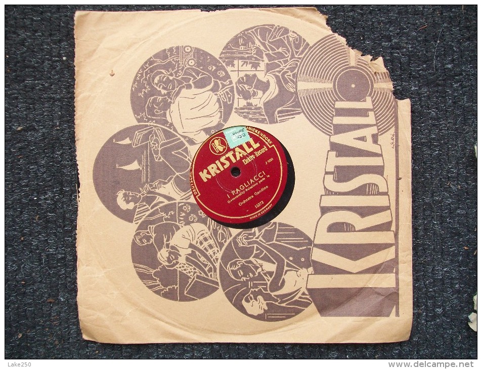 KRISTALL - I PAGLIACCI -   ORCHESTRA GANDINO - 78 Rpm - Schellackplatten