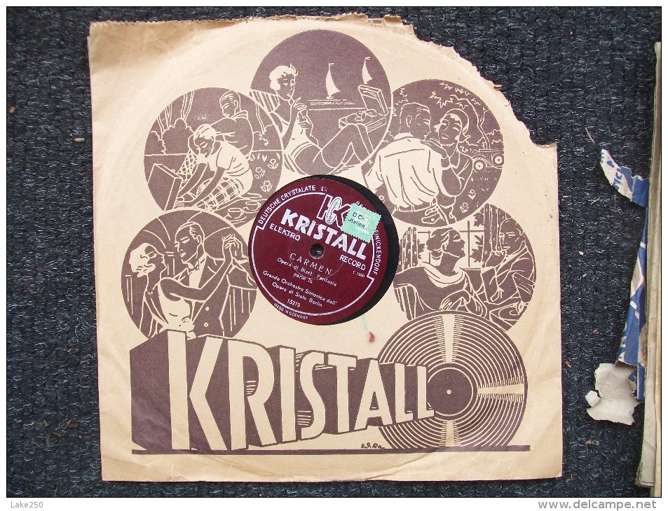 KRISTALL - CARMEN . GRANDE  ORCHESTRA SINFONICA DELL'OPERA DI STATO BERLIN - 78 Rpm - Schellackplatten