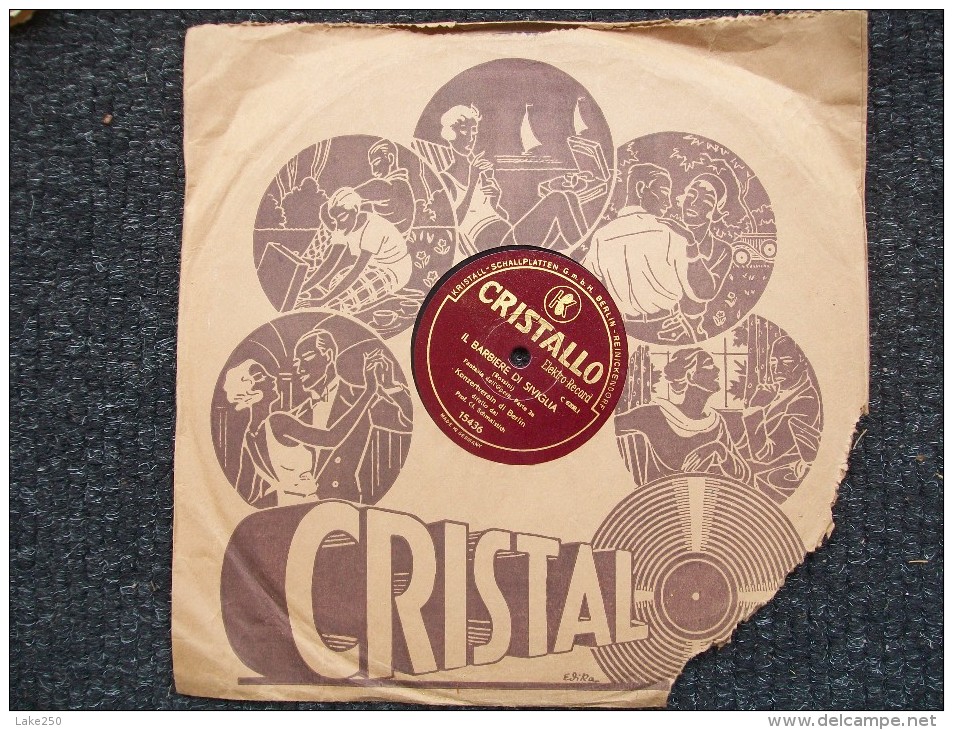 CRISTALLO - IL BARBIERE DI SIVIGLIA - 78 T - Discos Para Fonógrafos