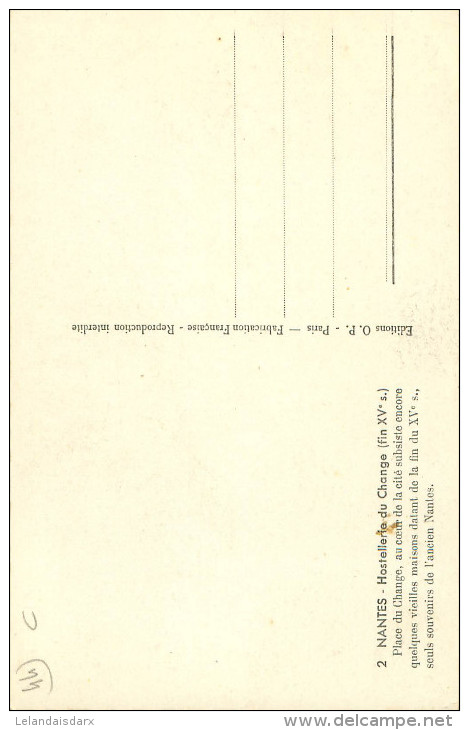 CPSM Format CPA      Nantes  Hostellerie Du Change     1940 - Nantes