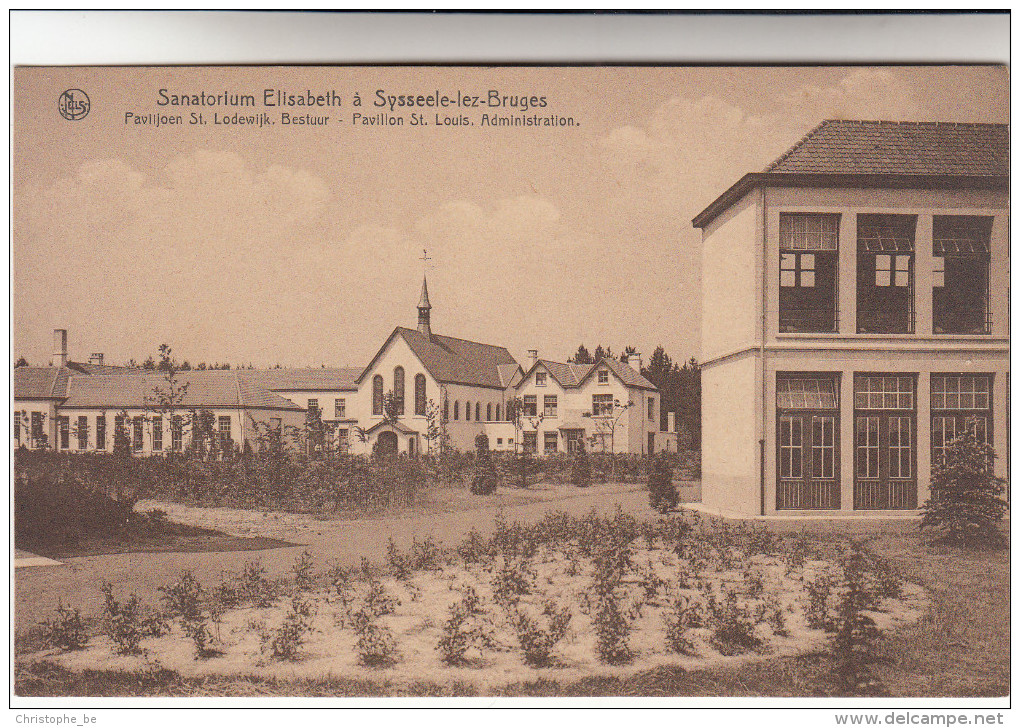 Sijsele, Sysseele, Sanatorium Elisabeth, Paviljoen St Lodewijk Bestuur (pk16482) - Damme