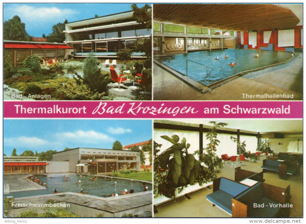 Bad Krozingen - Mehrbildkarte 17  Schwimmbad - Bad Krozingen