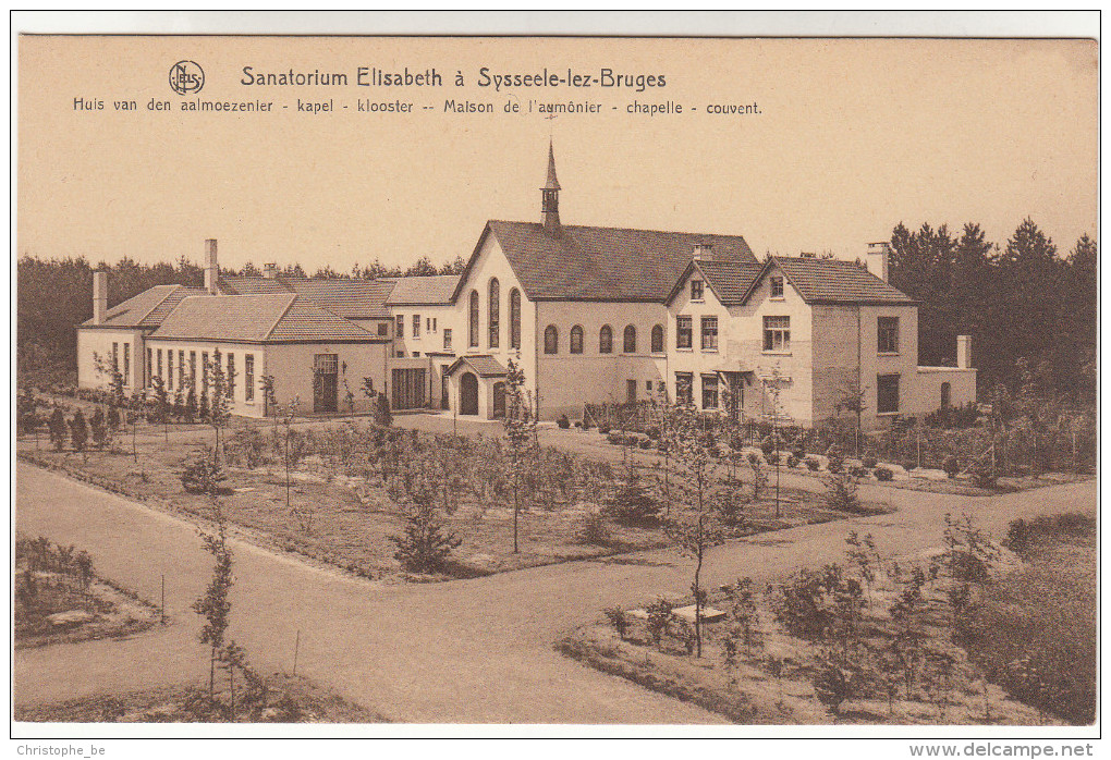 Sijsele, Sysseele, Sanatorium Elisabeth, Huis Van Den Aalmoezenier, Kapel, Klooster (pk16483) - Damme
