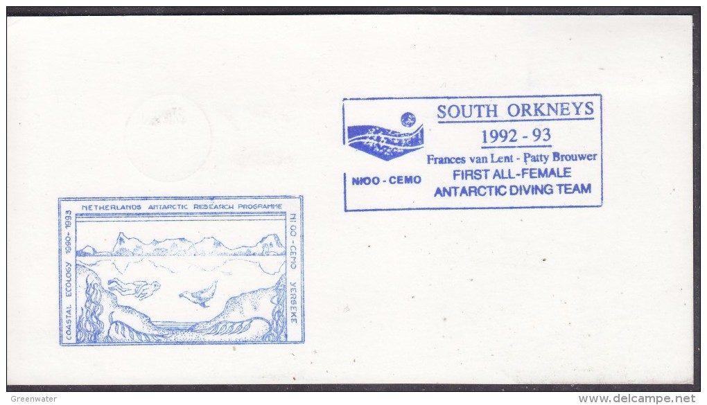 British Antarctic Territory 1993 Signy Postcard Ca 24 Fe 93 (21406) - Lettres & Documents