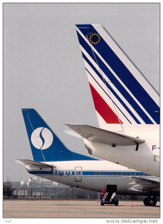 AVION - Aviation  Photo Format 13 X 17.5 Cms -AIR FRANCE Et SABENA  Avions Plane Planes Flugzeug - Luftfahrt