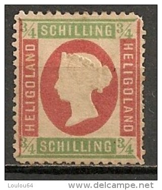 Timbres - Grande-Bretagne (ex-colonies Et Protectorats) - Heligoland - 1867-1874 - 3/4 Schilling  - - Heligoland (1867-1890)