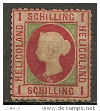 Timbres - Grande-Bretagne (ex-colonies Et Protectorats) - Heligoland - 1867-1874 - 1 Schilling  - - Heligoland (1867-1890)