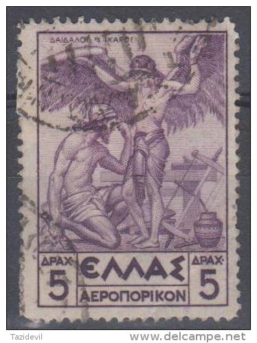 GREECE - 1924 5 D Airmail. Scott C24. Used - Usati
