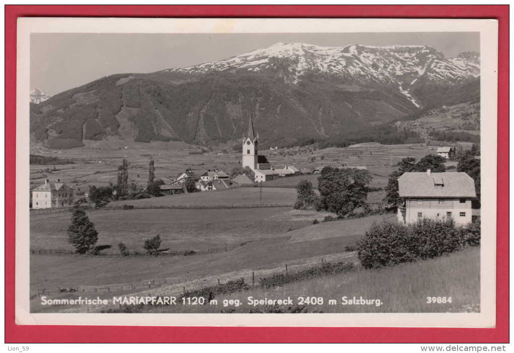 169468 / Sommerfrische Mariapfarr, 1120 M Geg. SPEIERECK 2408 M. SALZBURG - USED 1952 Austria Österreich Autriche - Mariapfarr