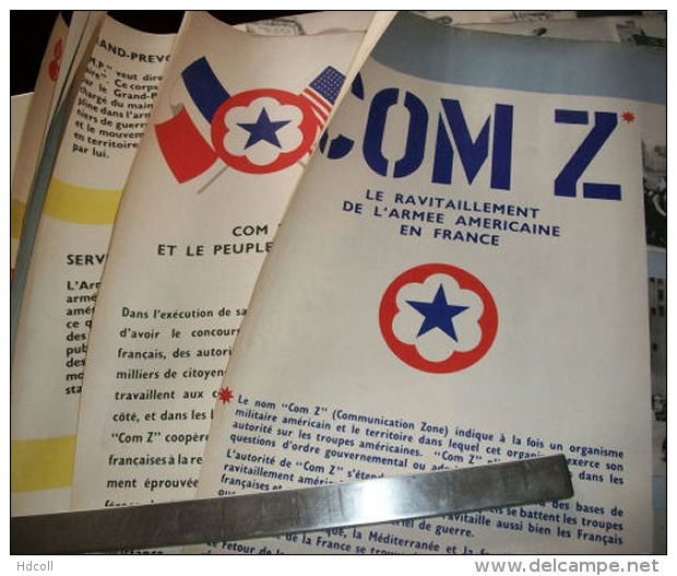 WW2 AFFICHES COM Z   "LE RAVITAILLEMENT DE L´ARMEE AMERICAINE EN FRANCE" 1944 - 1945. - 1939-45