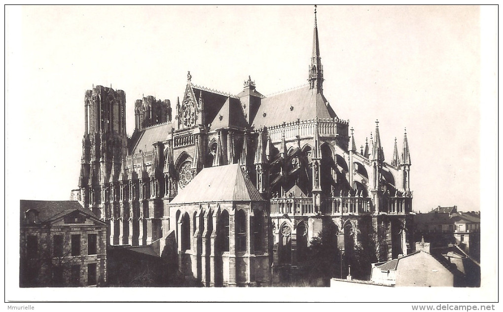 MARNE-REIMS La Cathédrale De Reims Reconstruite Côté Sud Et Abside-MB - Reims