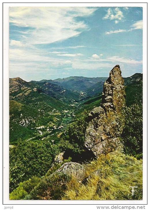 30 - CÉVENNES - La Quille Dominant La Vallée De L'Hérault - Au Loin Valleraugue - Ed. SEPTFONTS N° Z. 112 - 1978 - Valleraugue