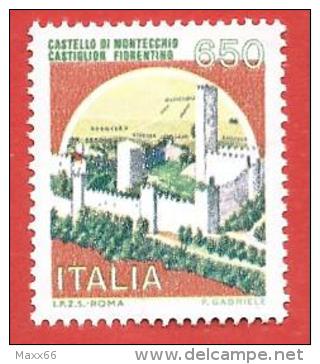 ITALIA REPUBBLICA MNH - 1986 - Castelli D´Italia - Valore Complementare - Montecchio - £ 650 - S. 1523A - 1981-90: Neufs