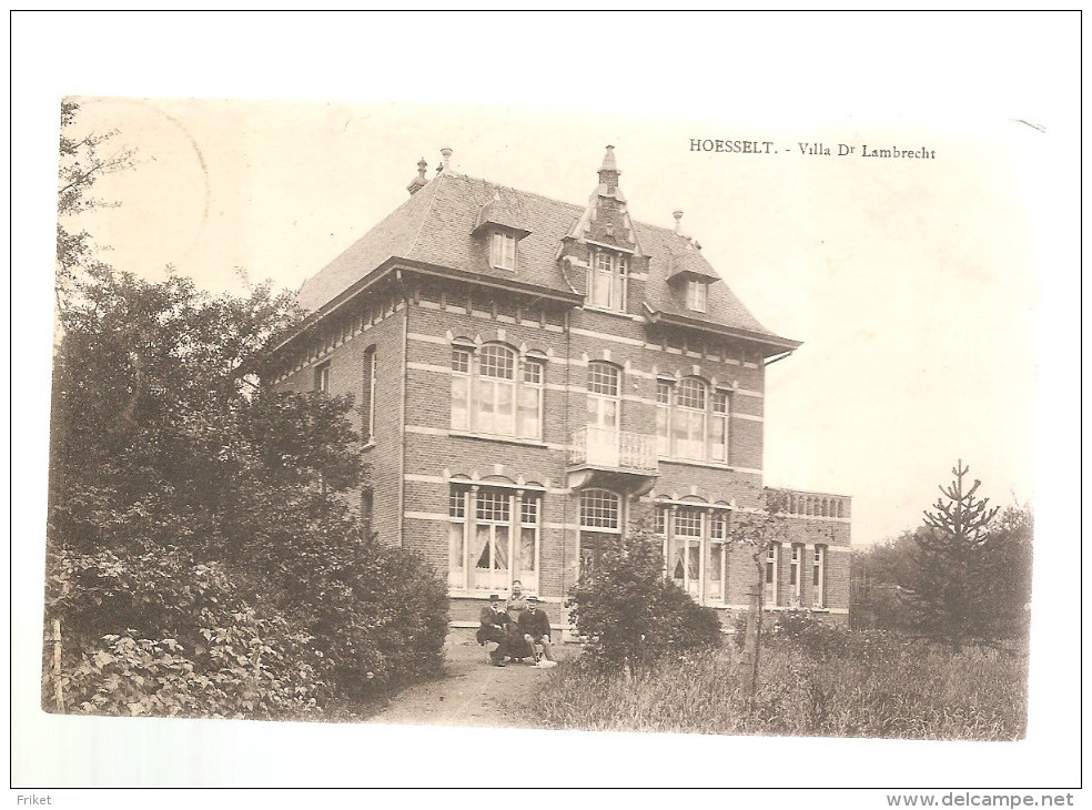 - 1914 -     HOESSELT  Villa Dr Lambrecht - Höselt