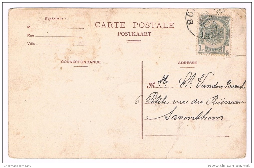 Bornhem - Le Château Et L'entrée - Het Kasteel Met Ingang - Circulée En 1907, Edit. Drossart, Bornhem -  2 Scans - Bornem