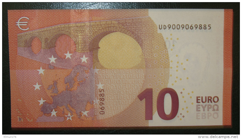 10 Euro U001B4 France Serie UC Charge 00  Draghi Perfect UNC - 10 Euro