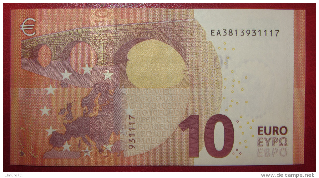 10 Euro E003G4 Serie EA Draghi Perfect UNC - 10 Euro