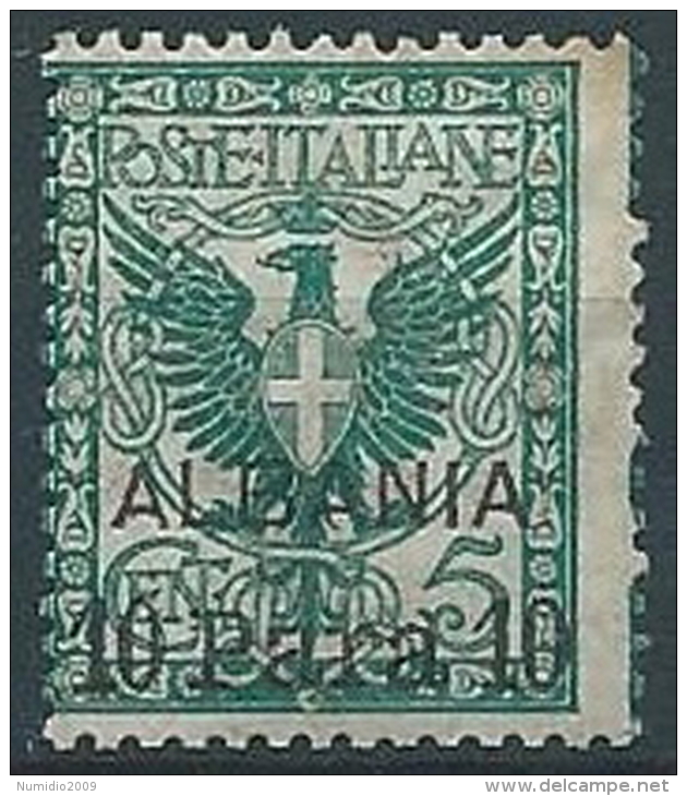 1902 LEVANTE ALBANIA AQUILA 10 PA SU 5 CENT MNH ** - W017-3 - Albanië