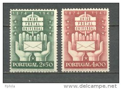 1949 PORTUGAL UPU 75TH ANNIVERSARY MICHEL: 742-743 MNH ** - Unused Stamps