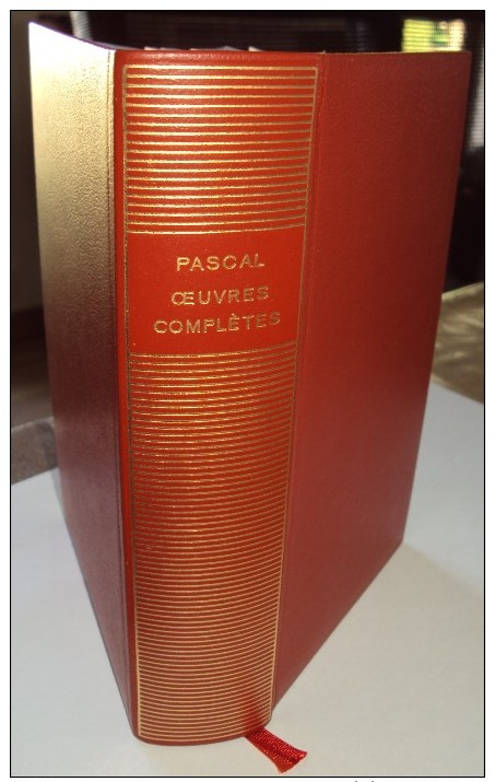Pascal Oeuvres Complètes.Bibliothèque De La Pléiade,1954 Fragments Divers Opuscules Abrégé De La Vie De Jésus-Christ Pen - La Pléiade