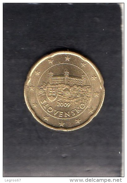 PIECE DE 20 CT D' EURO SLOVAQUIE  2009 - Slovakia