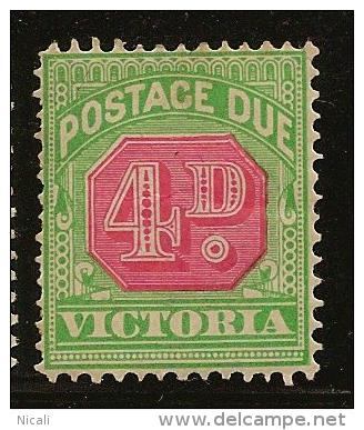 VICTORIA 1900 4d Postage Dues SG D29 HM #MA15 - Ungebraucht