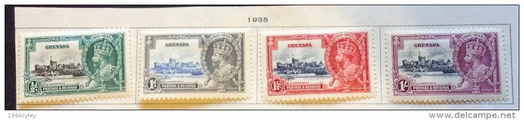 Grenada  - MH* 1935  - Sc # 124/127 - Granada (...-1974)