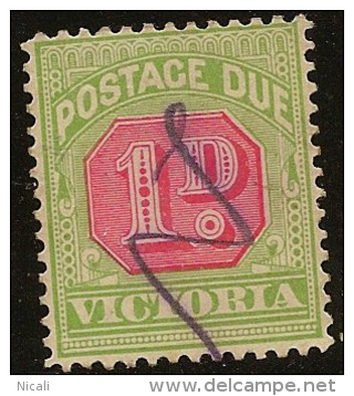 VICTORIA 1905 1d Postage Dues SG D35a U #MA63 - Used Stamps