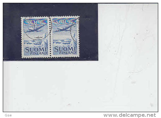 FINLANDIA  1958 -   Unificato  A4 (coppia)  - Aereo - Used Stamps