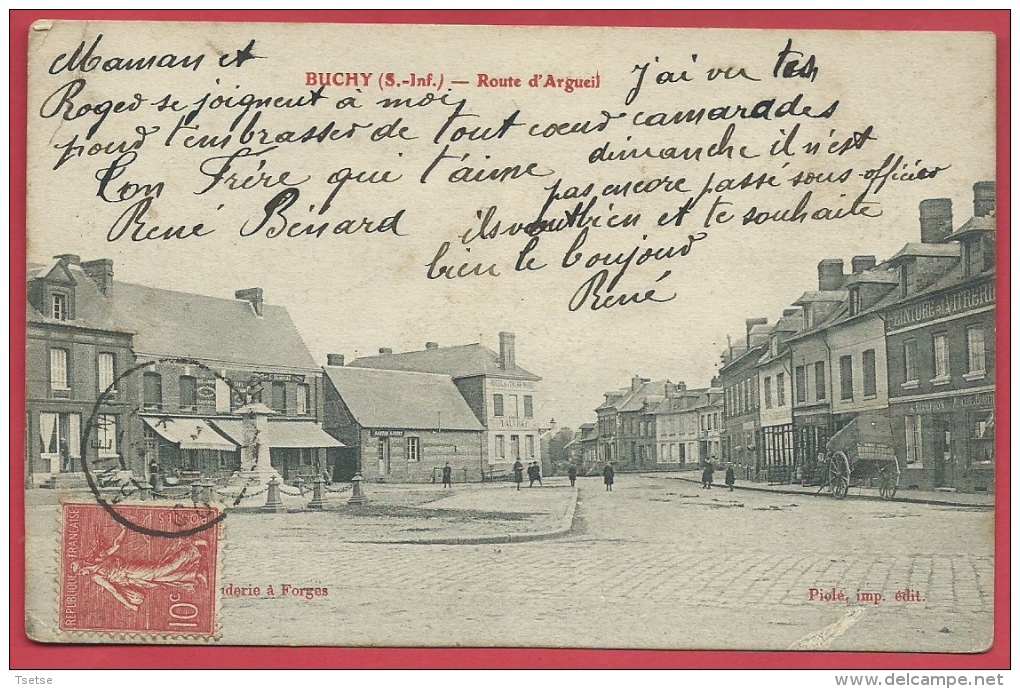Buchy - Route D'Argueil - 1906 ( Voir Verso ) - Buchy